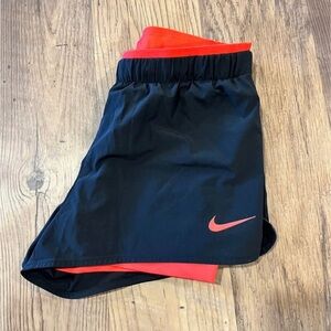 Nike Black Shorts with built in compression shorts